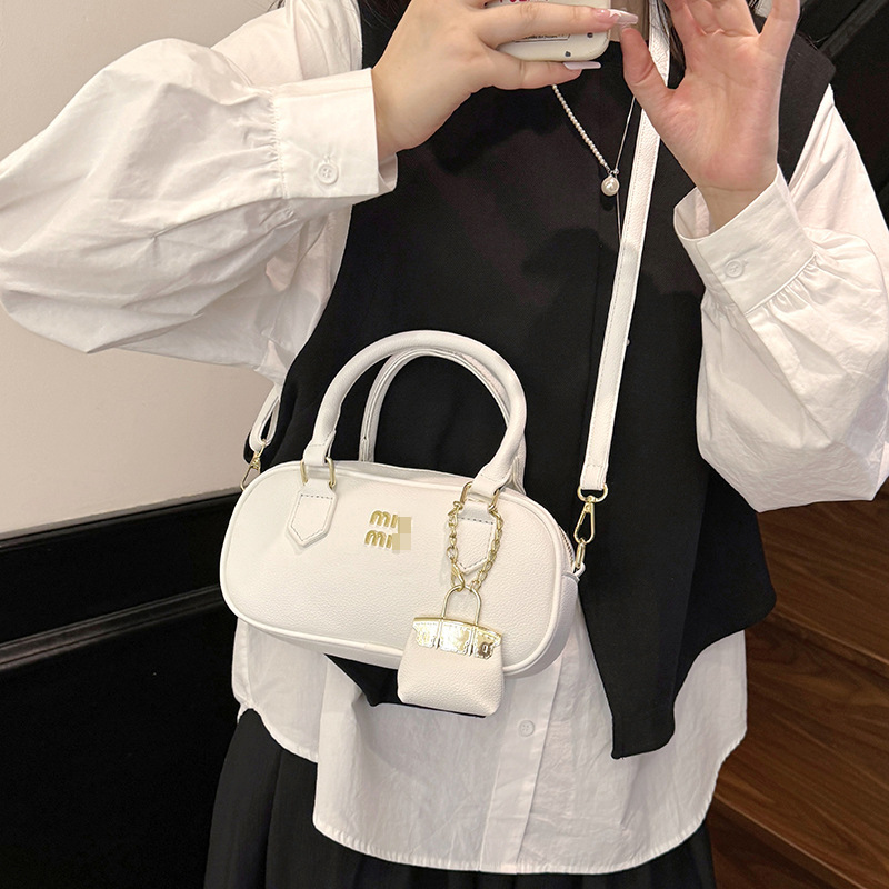 小众时尚手拎棒球包女韩版潮流百搭单肩包2025夏季新款休闲斜挎包|undefined