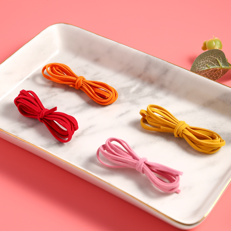 香薰蠟燭diy材料蠟牌吊繩仿皮繩香薰蠟片吊繩多色DIY吊繩