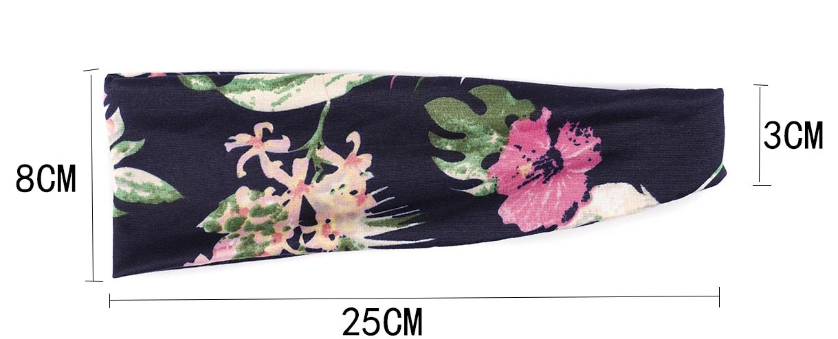 Sintetička perika Traka za glavu crni gradientni eksplozivni trak za glavu s malim rolom_voghion.com