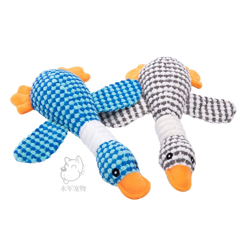 Трансграничная игрушка для домашних животных Amazon грызет гусей плюшевая игрушка для собак кукла ананас бархатный голос товары для домашних животных