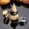 Fashionable ring hip-hop style stainless steel, suitable for import, European style