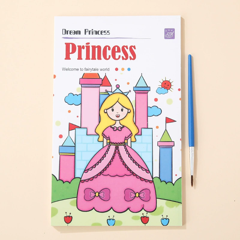 Детская книга с иллюстрациями, акварель, красочный набор, гуашь, для импорта, раннее образование, граффити