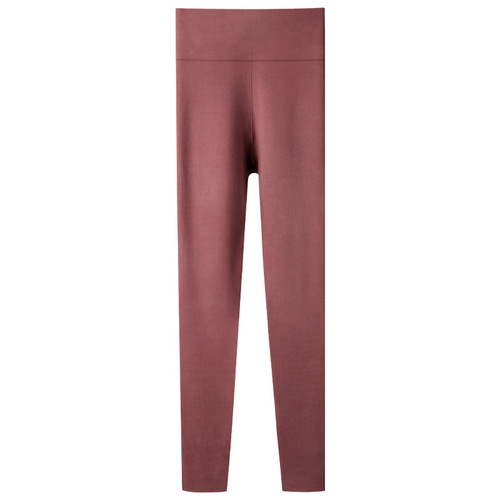 Elegant Slim Invisible Thigh Lift Underwear Women's High-Waist Fleece Warm Leggings Invisible Control Top Thick Warm Autumn Leggings Wholesale