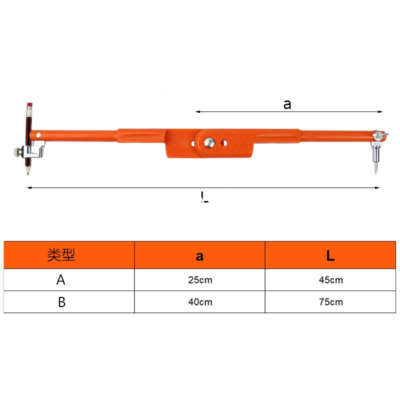 Деревообрабатывающий компас профессиональный рисовщик промышленный большой металлический инструмент для рисования