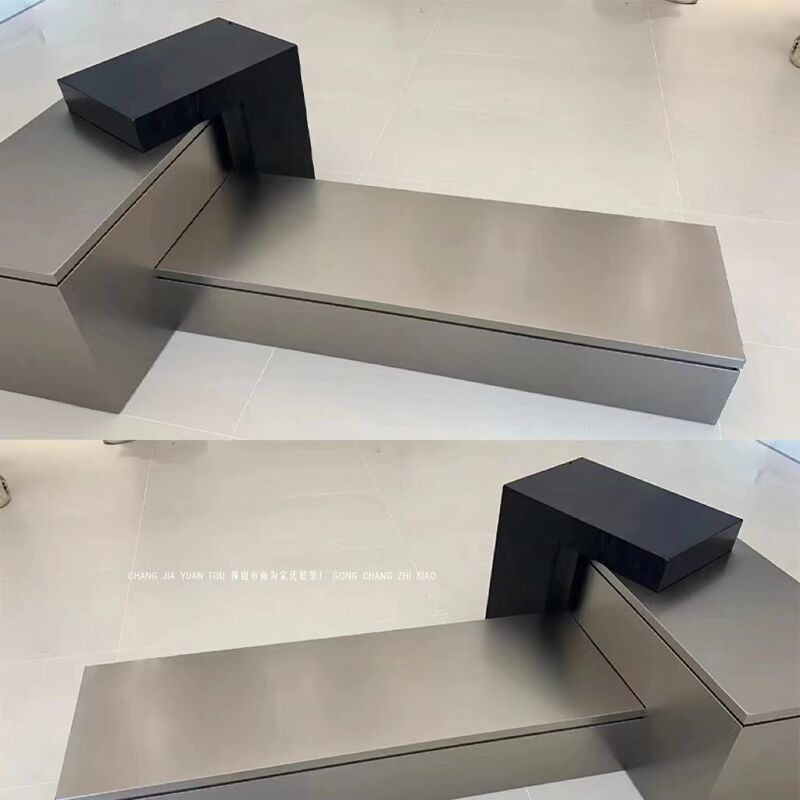 洋服店ステンレス中島台黒色陳列台展示棚多層展示棚伸線銀高低流し台|undefined