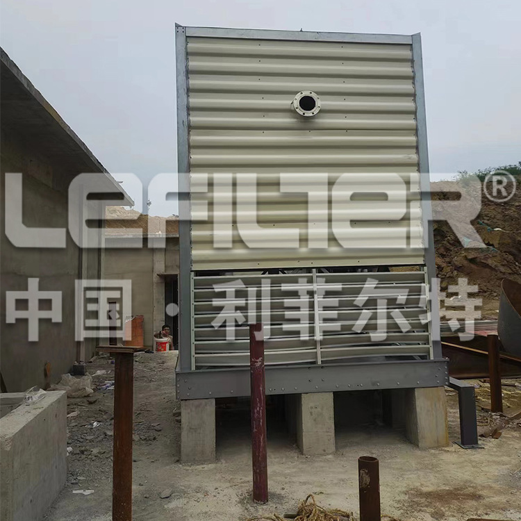 河南新乡利菲尔特LYT-600L热力管网供热系统方形钣金逆流冷却