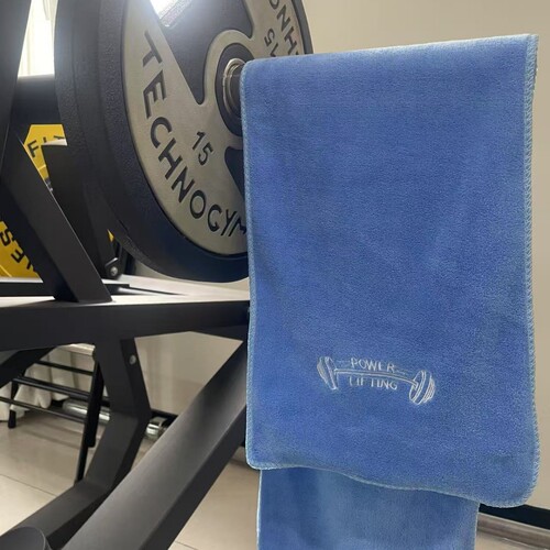Cross-border sports towel label quick-drying sweat towel sports equipment towel soft water-absorbent breathable sports towel