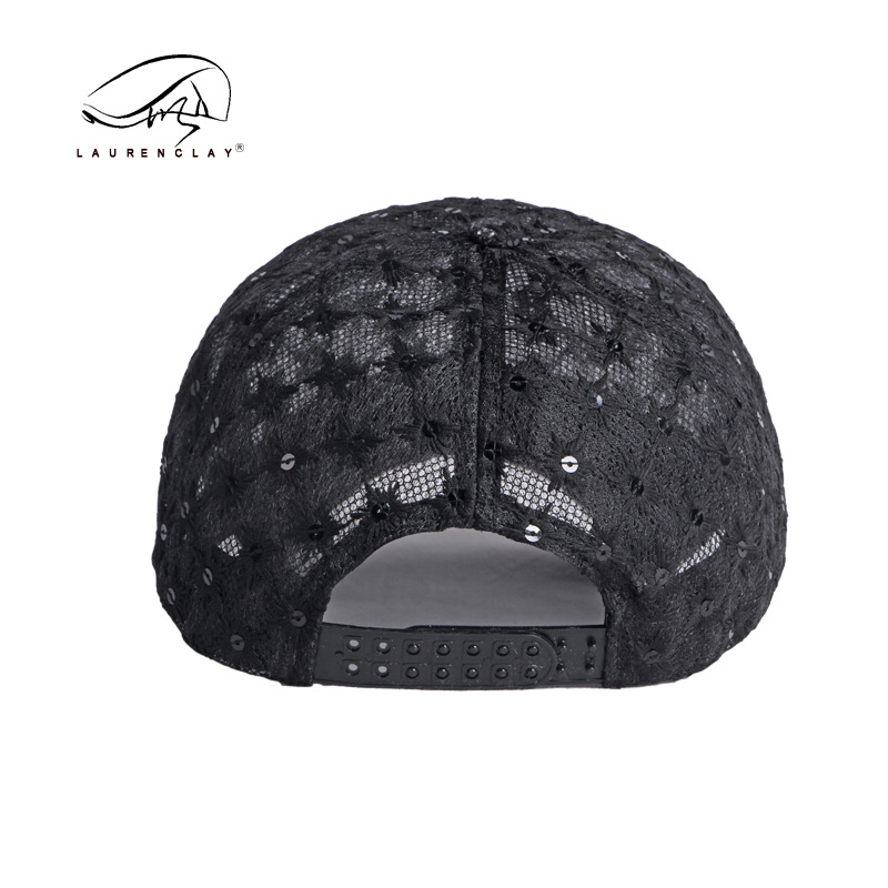 Estilo coreano de la moda de las mujeres lentejuelas casquillo enarbolado primavera y verano sol protección sol sombrero playa gorra de béisbol moda de las mujeres