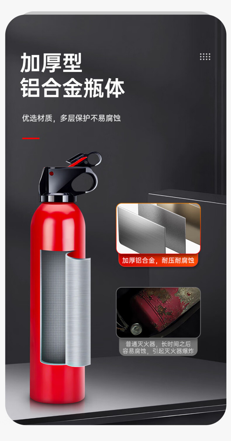 Carefully Selected Car-Mounted Fire Extinguishers with 3C Certification, Portable Small Water-Based 13B Car-Mounted Fire Extinguishers, Vehicle Fire Extinguishers