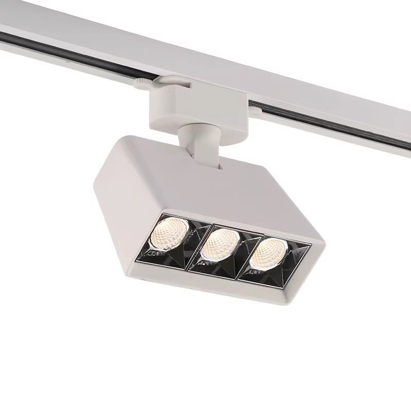 Foco de Riel con Rejilla de Aluminio con Luz LED para Tiendas de Ropa y Escaparates image 5
