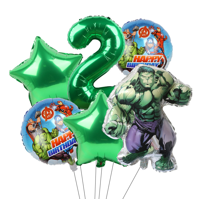 Cross-border Avengers Marvel héroe Spider-Man Hulk Capitán América redondo de aluminio de la película Globo Traje