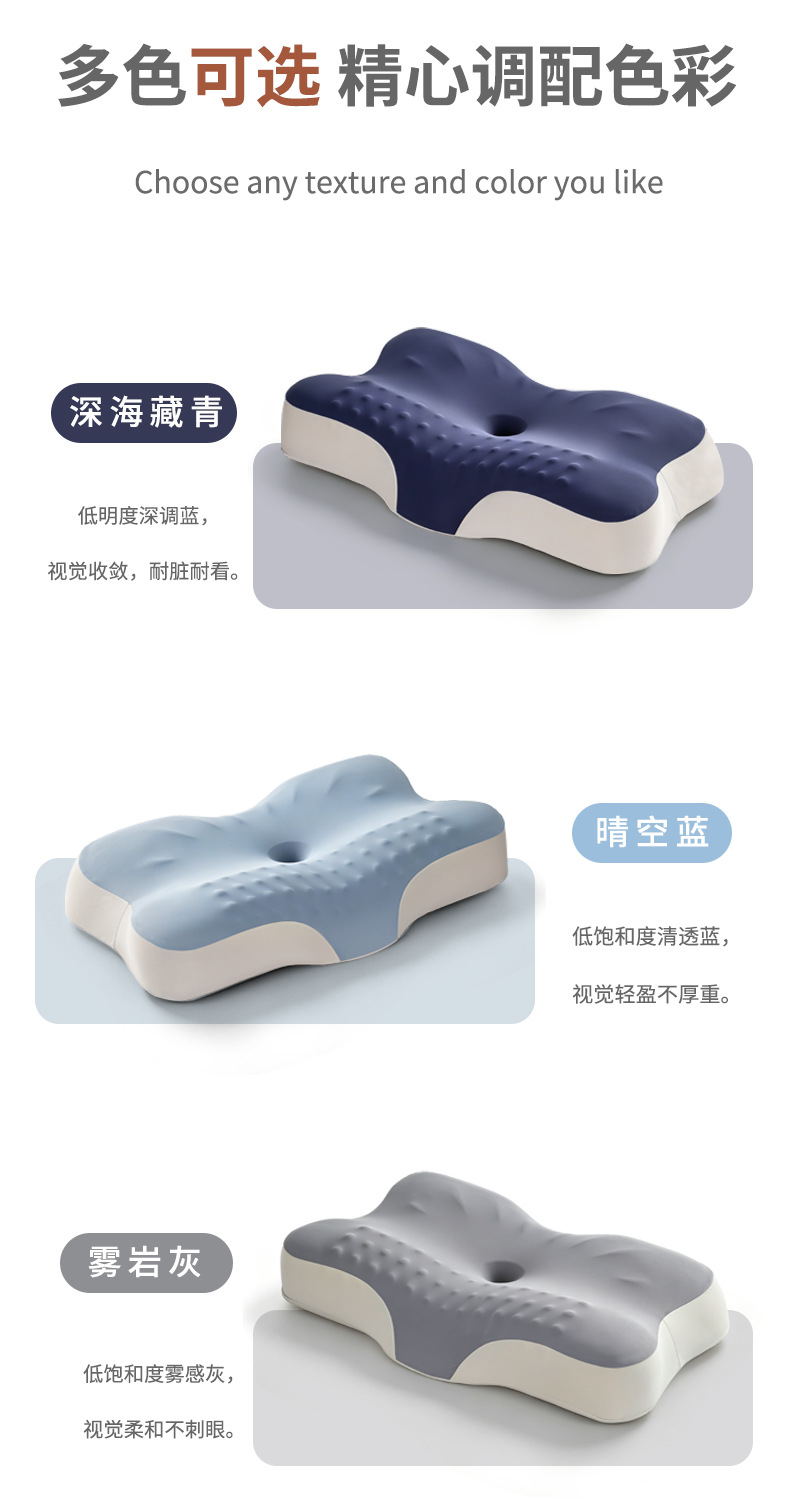 Cross-border Cervical Spine Support Sleep Cloud Pillow Neck Pillow Ergonomic Memory Foam Pillow Sleeping Side Sleep Memory Pillow