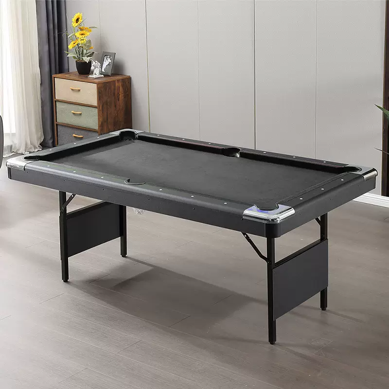 家用室内成人2.1米7尺折叠台球桌 免安装桌球台撞球台pool table