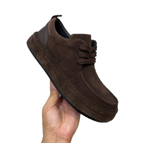 Autumn/Winter New Arrival Cow Fleece Leisure Men's Leather Shoes & Bags with Luxurious and Slip-Resistant Outsole, Durable Men's Shoes