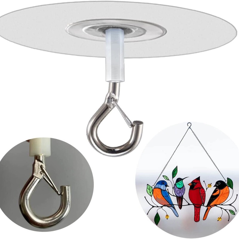 Split separately packaged non-porous sticky ceiling hook for hanging lamp hanger ceiling pendant wholesale