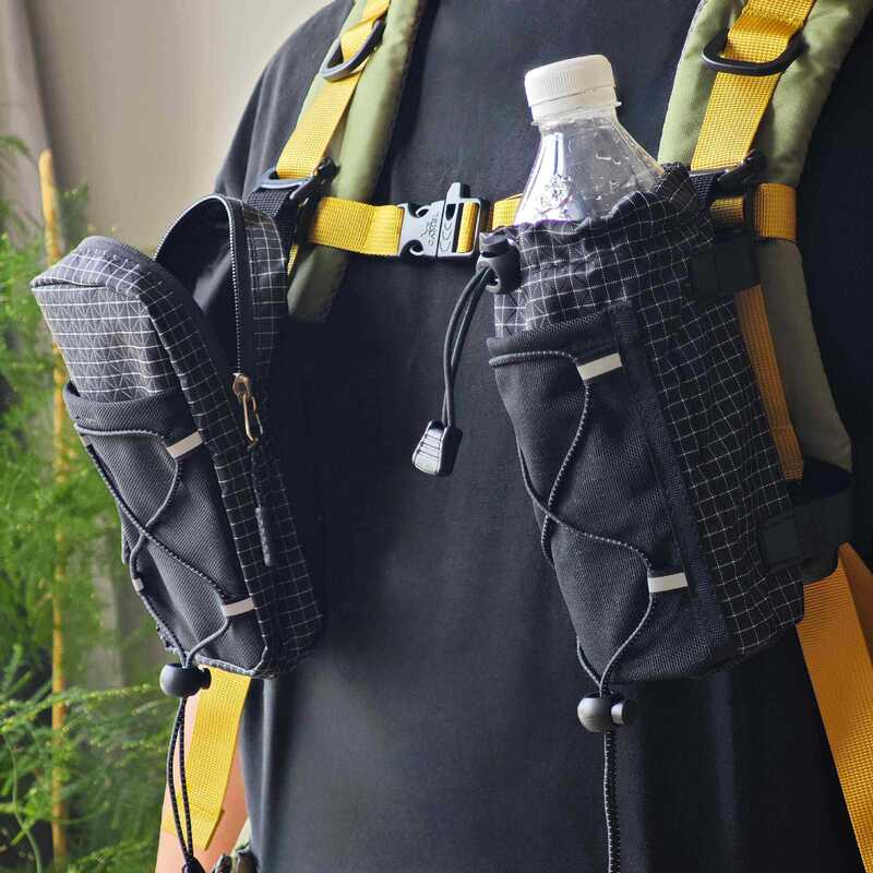 Outdoor Shoulder Strap Phone Bag, Mountaineering Hiking Expansion Water Bottle Storage Bag, Waterproof Backpack, Sports Water Bottle Bag