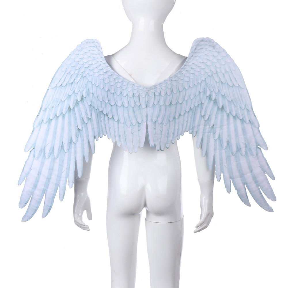 black white realistic angel wings for boys and girls