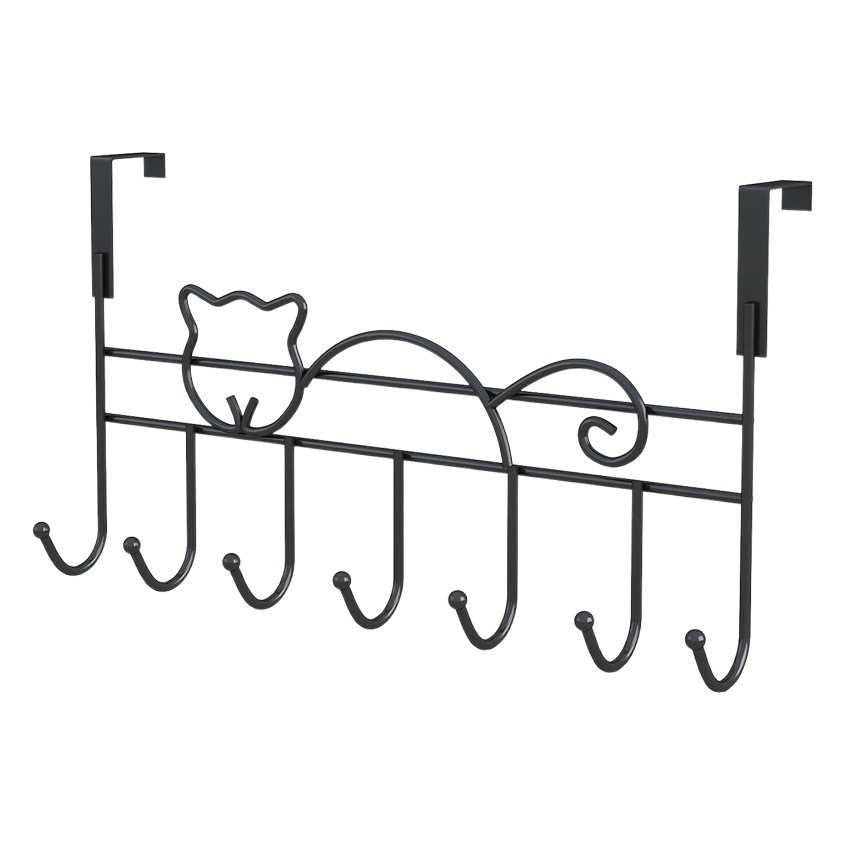 Gancho de la puerta trasera gancho de la ropa sin sacador extraíble puerta del dormitorio abrigo trasero puerta bolsa de almacenamiento de ropa gancho