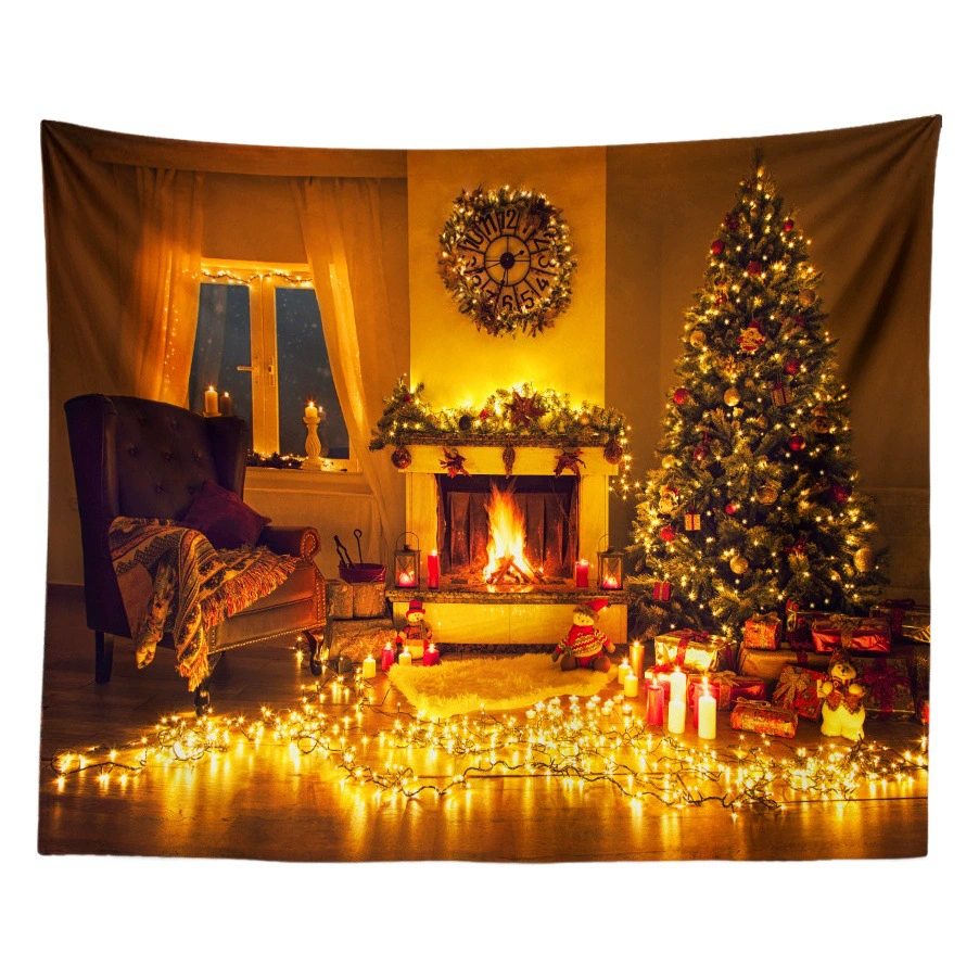 AliExpress Amazon новый гобелен Рождественский гобелен фестиваль праздничный гобелен декоративная ткань спальня фоновая ткань