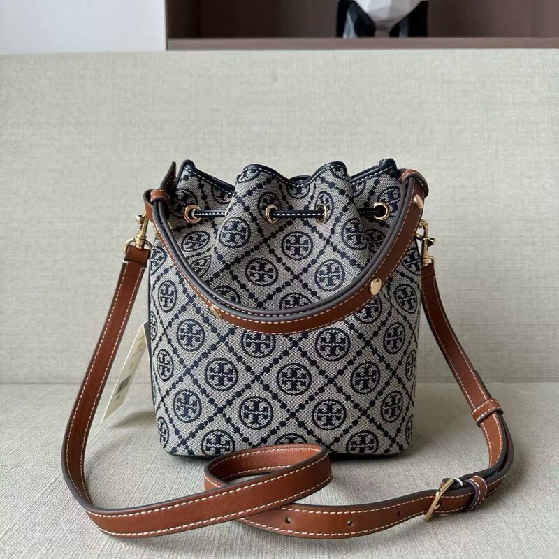 New 25Tb Women's Bag Cowhide Embossed Drawstring Bucket Bag Fashion Shoulder Underarm Bag Large Capacity Ladies Messenger Bag