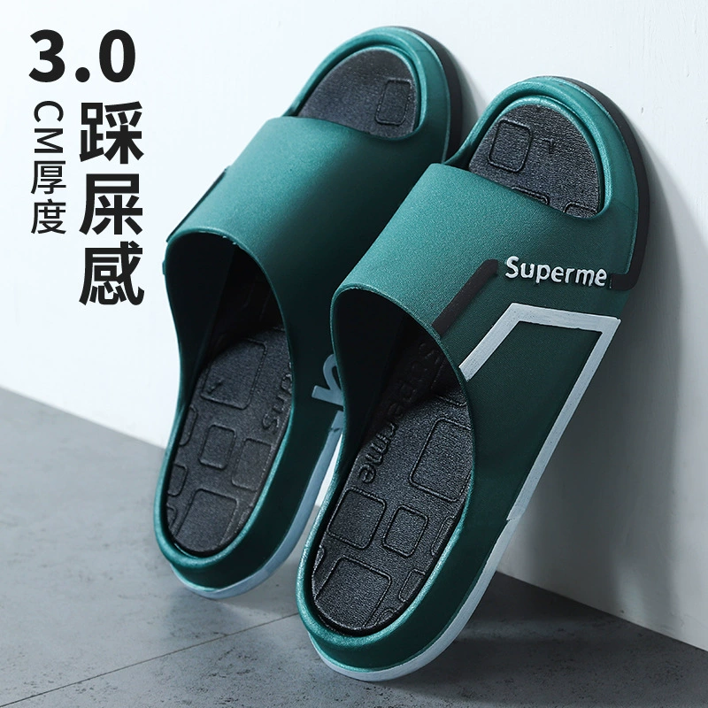 Тапочки Летние мужские домашние табуретки, устойчивые к запаху, уличная одежда Спортивные Нескользящие eva Домашние и уличные мужские сандалии и тапочки для дома и улицы