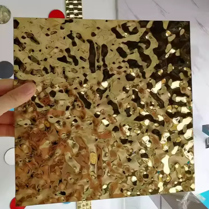 304 201水波纹不锈钢板 压花天花板装饰板锤击不锈钢板耐腐蚀