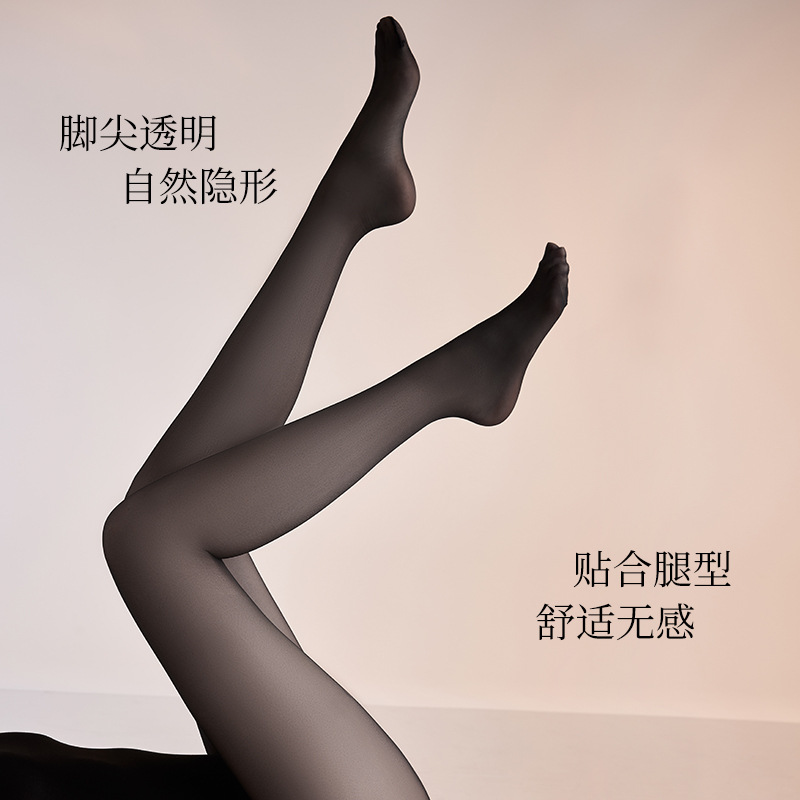 Medias sin costuras de dama anti-hock silk durable verano ultra delgada no se caiga el archivo de seda anti-hock silk pantalones negras