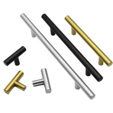 橱柜五金抽屉衣柜拉手小金色银色金属不锈钢家具衣柜门把手高级感