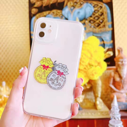 Thai amulet wholesale, Phra Phrom Su Ban, Golden Ten Thousand Liang, Silver and Gold Coin Pouch Amulet, Phone Pendant