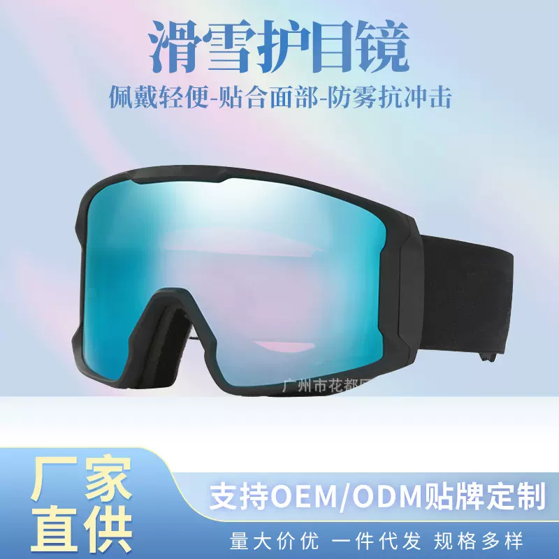 滑雪眼镜明星同款男女滑雪镜双层护目镜片防雾防风登山滑雪护目镜