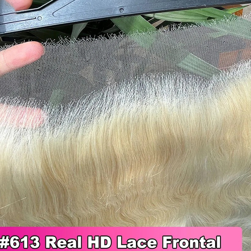 Blonde 13X4 13X6 613HD Swiss Net Lace Hair Block Human Hair European and American Cross-border Wig Factory Blonde 13X4 13X6 613HD Swiss Net Lace Hair Block Human Hair European and American Cross-border Wig Factory
