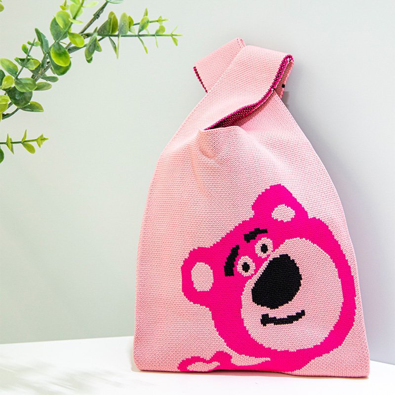 新款户外百搭针织托特包网红手办包包手机收纳包包ins女士手提包