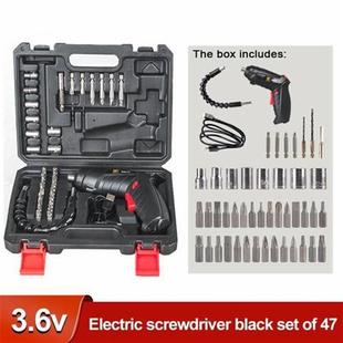 Cordless Electric Drill Screwdriver Set Repair Tool 47Pcs