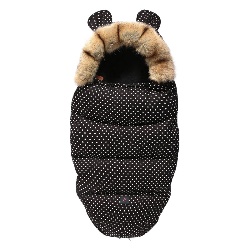 Bebé saco de dormir Bebé Otoño e Invierno cochecito engrosado Anti-kick recién nacido cálido saco de dormir a prueba de frío entrega de una pieza