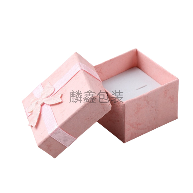 4 * 4 caja de embalaje de joyería pendientes anillo caja de papel arco pendientes caja de regalo de joyería venta caliente transfronteriza
