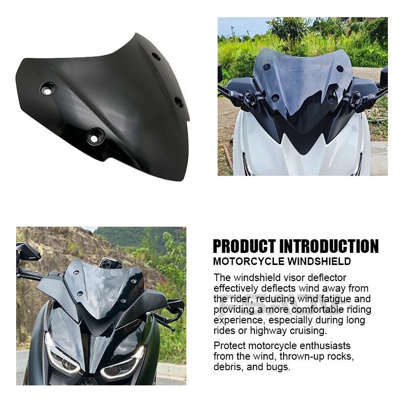 Suitable for 17-22 Models of Yamaha Xmax300 Modified Original Sports-Style Front Windshield Accessories