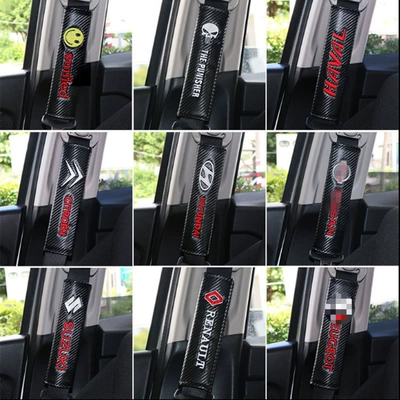 unlimited TRD modified carbon fiber Seat belt shoulder pad