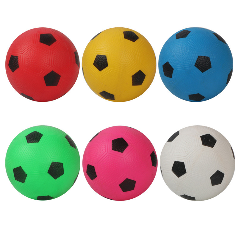Cross-border supply six-color ball 15cm children's football kindergarten slap ball 6-inch football toy ball soft ball
