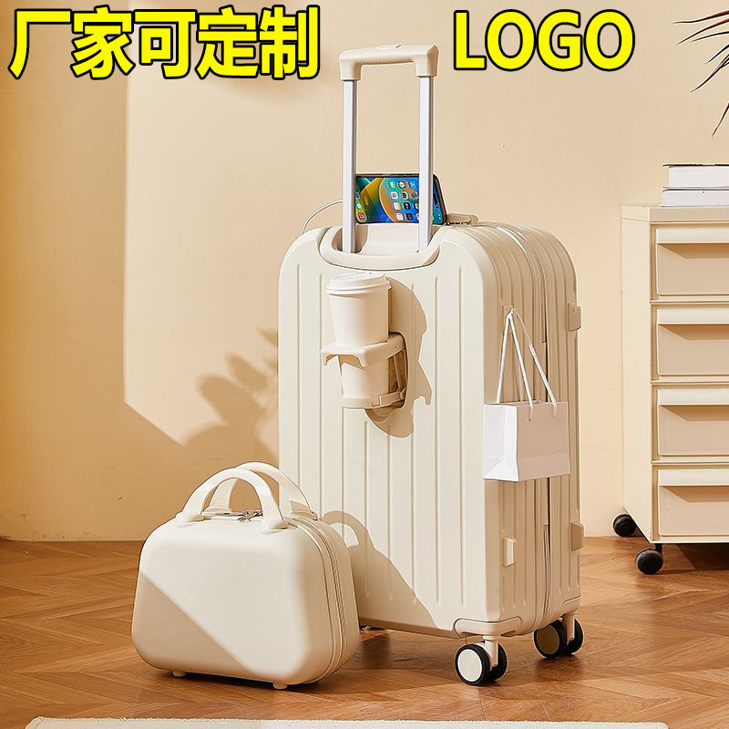 Luggage 2025 New Trolley Case Men's and Women's Suitcase Small 20inch Password Box Silent Wheel Strong Leather Case