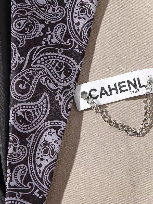 2024 marca nacional de moda flor de anacardo decoración de cadena traje hip-hop frita calle hombres y mujeres traje bf chaqueta moda moda