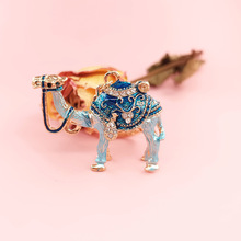 推荐新疆丝绸之路民族特色旅游工艺礼品镶钻骆驼钥匙扣