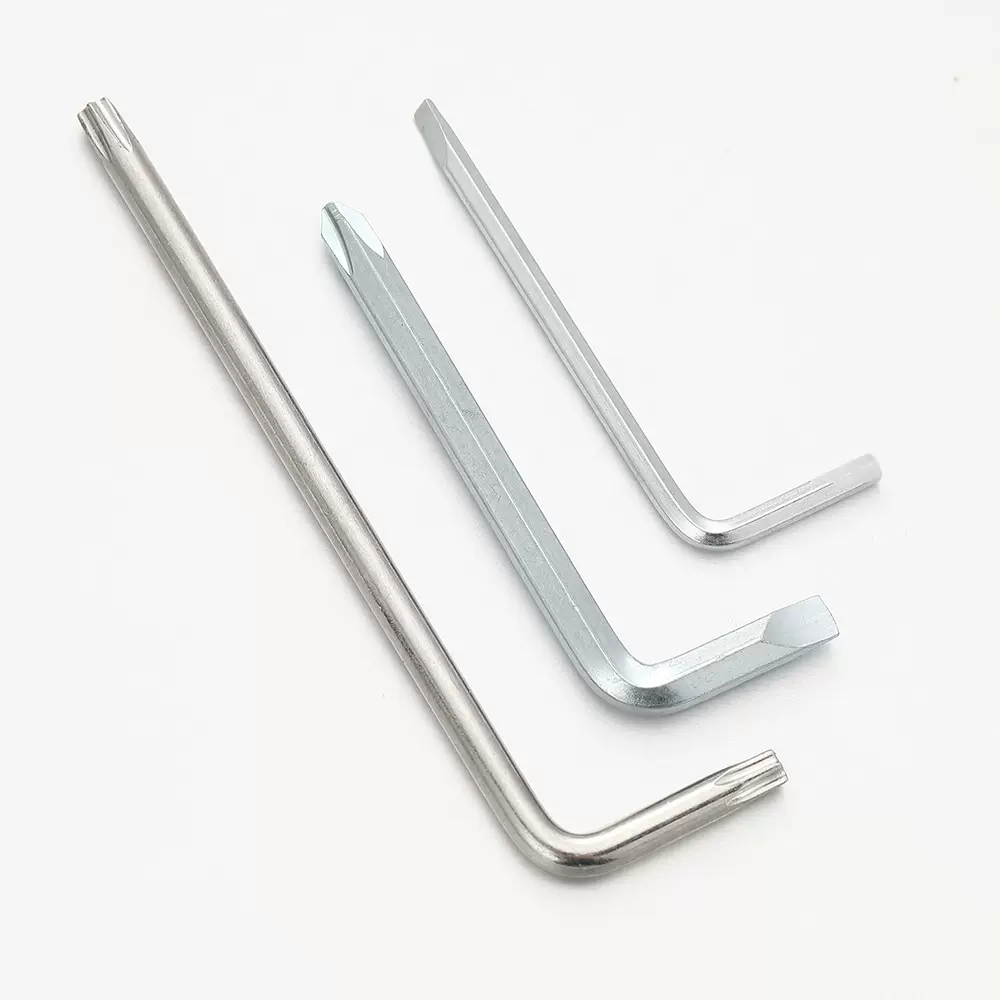 L型内六角扳手铣十字镀锌公制板手五金套装工具配件两用维修道具