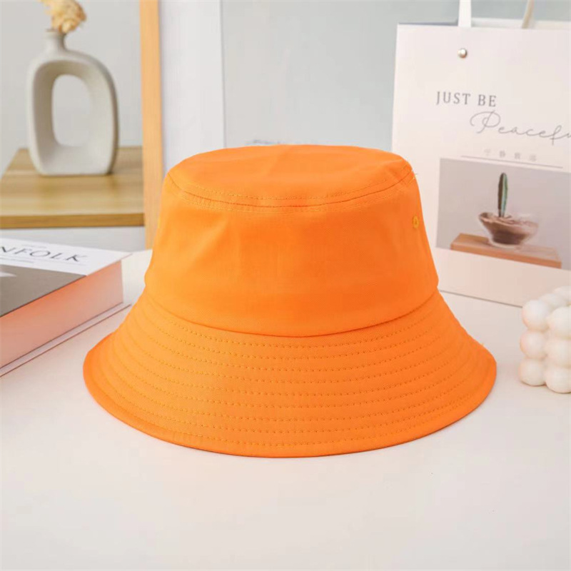 Unisex Einfacher Stil Koreanische Art Einfarbig Breite Traufen Bucket Hat display picture 7