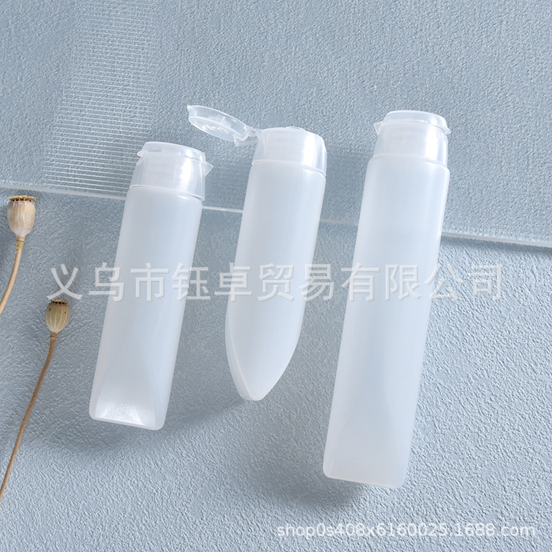 Manguera de PE botella de destapado 30ml 50ml limpiador facial cuidado de la piel cosméticos embalaje extrusión botella de loción de sub-embalaje