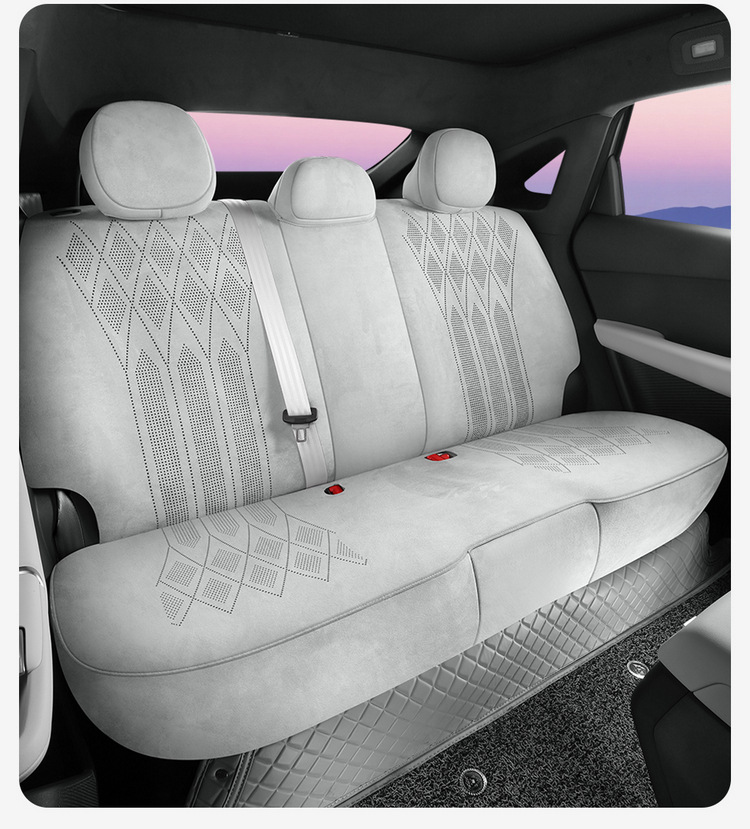 26 Models of Xpeng Mona M03 Special Full-Cover Car Seat Covers, All-Season Universal Seat Cushions, Suede Leather Seat Covers