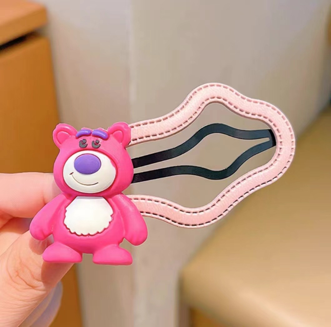 Niños Kuromi nubes clip de cabello niñas frises laterales tarjetas de cabello rotas niñas tocado de cabeza pequeña cabeza detrás del clip de acabado