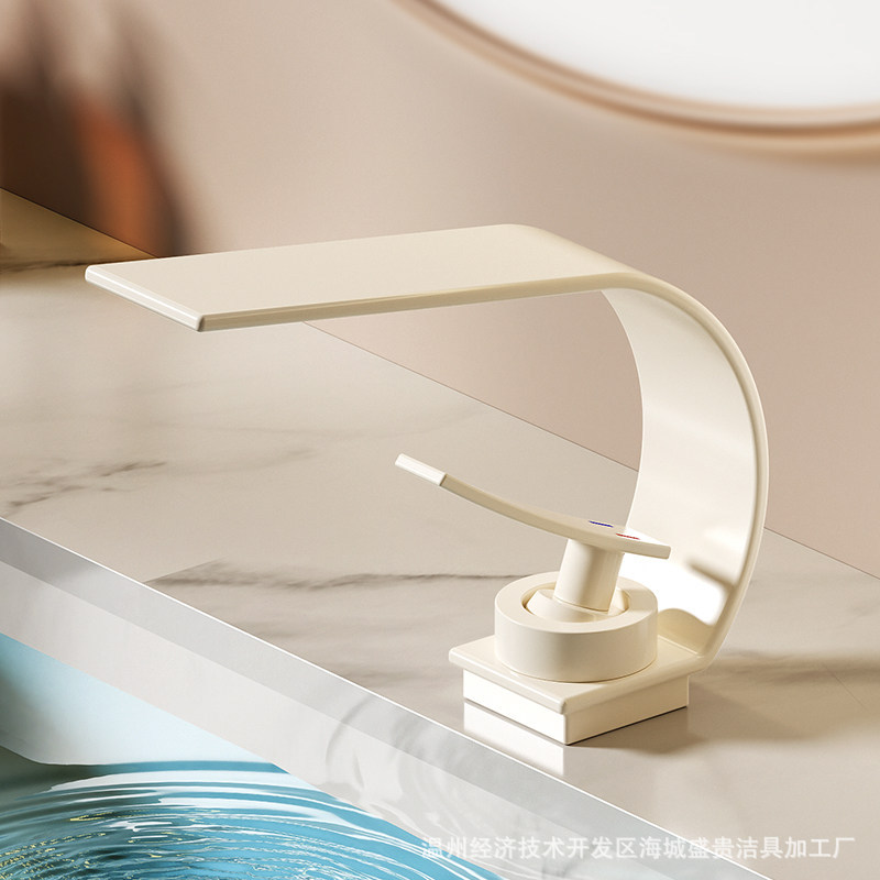 Grifo de agua fría y caliente estilo cascada para baño, lavabo de tocador, uso doméstico, venta al por mayor de fábrica transfronteriza image 15