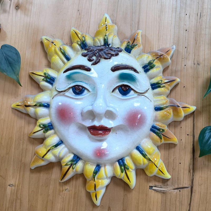 Zakka cerámica campana de viento de peces estilo japonés ventanas de casa colgante cara solar pareja regalo artesanía adornos colgantes