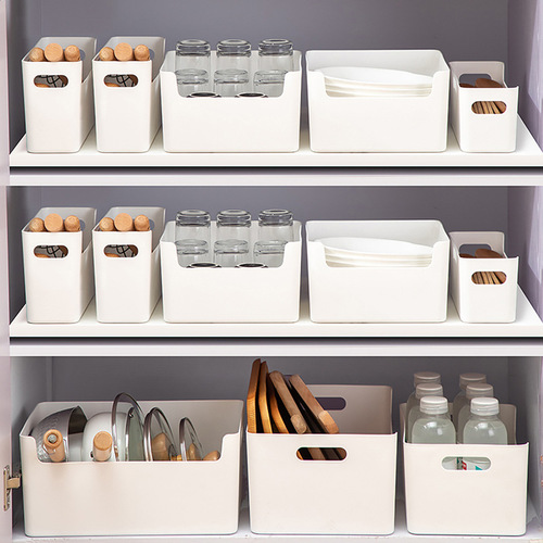 Storage box home kitchen cabinet miscellaneous basket finishing basket desktop cabinet drawer snack rack storage box