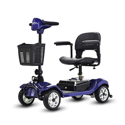 New Model of Four-Wheel Electric Qatlanan elektrik velosipedlər - four-wheel-lithium-battery-20ah-red